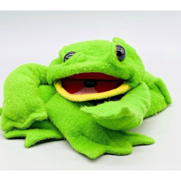 Axlon Bonnie Erickson Frog Puppet Plush 1985 Working Party Animals Stuffed - Picture 1 of 10